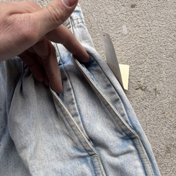 Deadstock 90s Dockers Jeans 28x30 Pleated Denim Levi’s Baggy Acid Wash Vintage - Picture 9 of 15